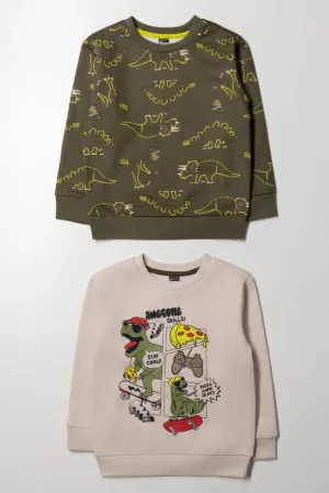 2 Pack Tracktops Natural & Green