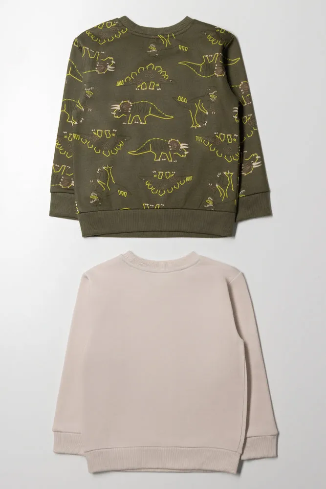 2 Pack Tracktops Natural & Green