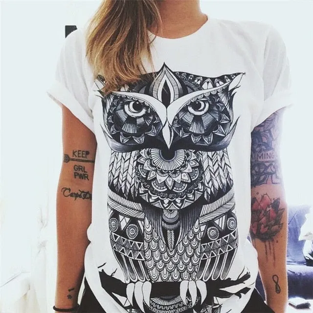 2018 Summer Leisure T Shirt Tops Cute Donuts Print Women's Tshirt Fashion Sexy O-neck Women T-shirts