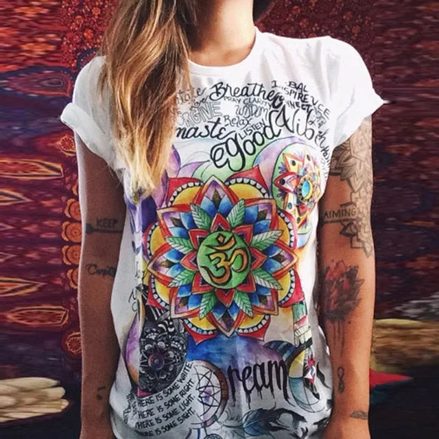 2018 Summer Leisure T Shirt Tops Cute Donuts Print Women's Tshirt Fashion Sexy O-neck Women T-shirts