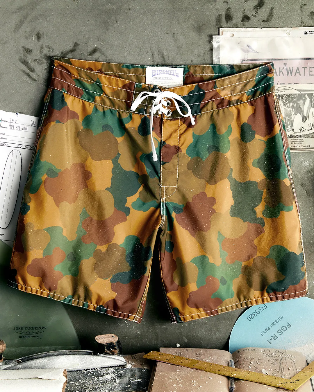 300 Boardshorts - imogene willie Gold Camo