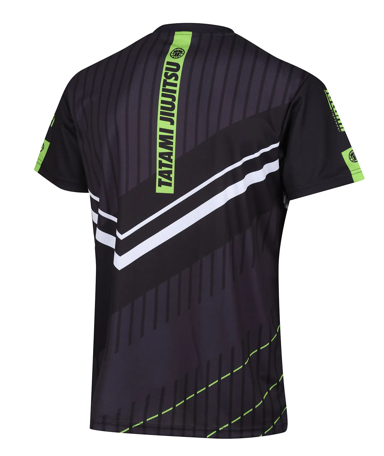 Abstract Mesh Grapple T-Shirt - Black