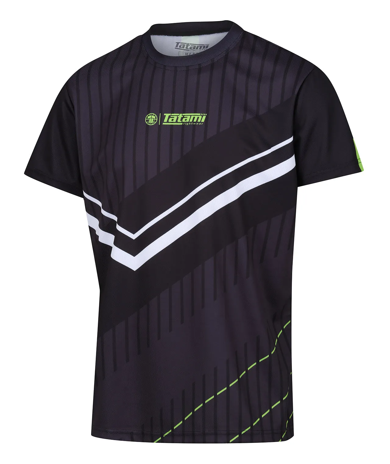 Abstract Mesh Grapple T-Shirt - Black