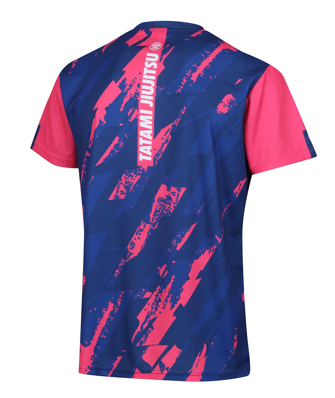 Abstract Mesh Grapple T-Shirt - Pink