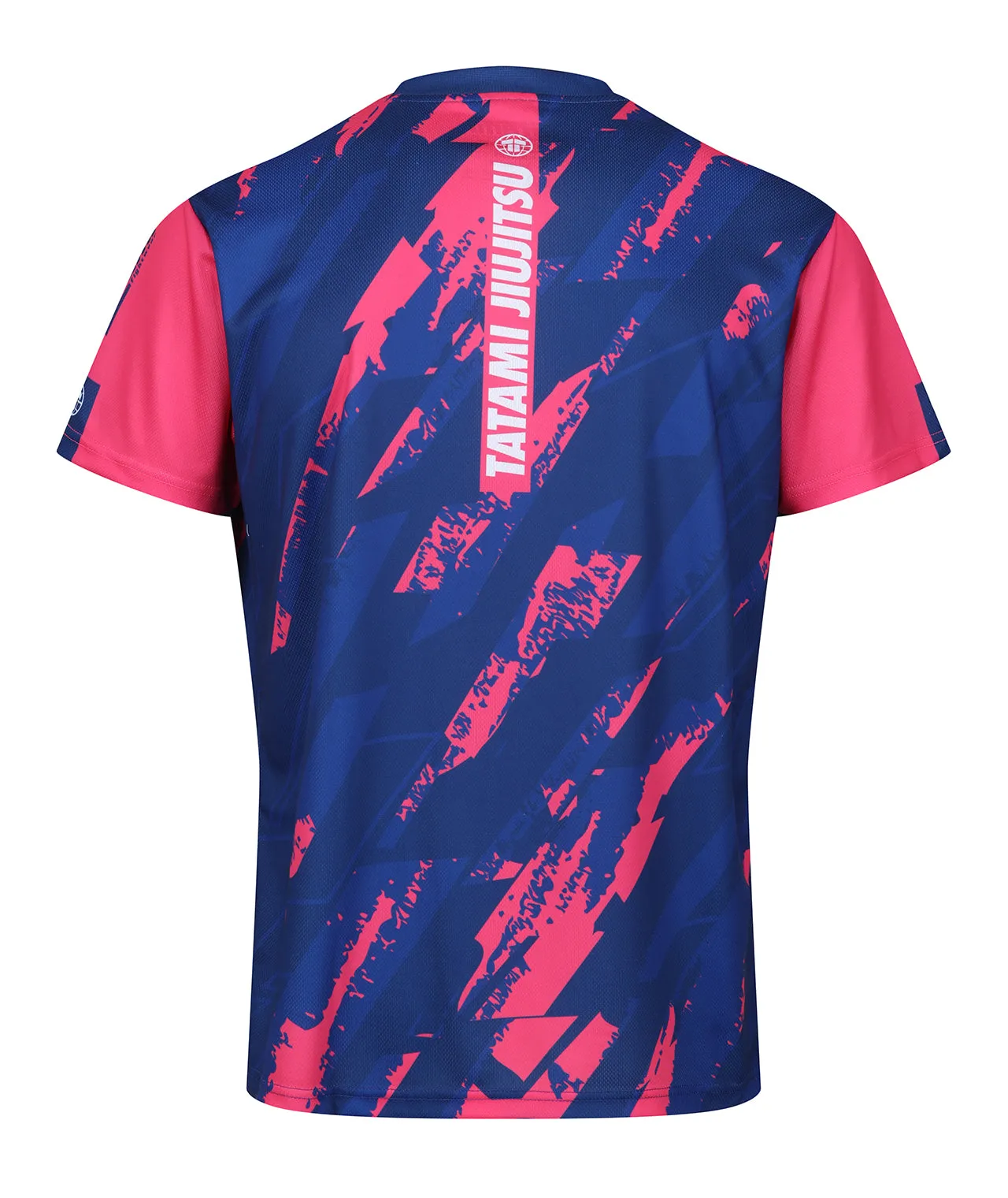 Abstract Mesh Grapple T-Shirt - Pink