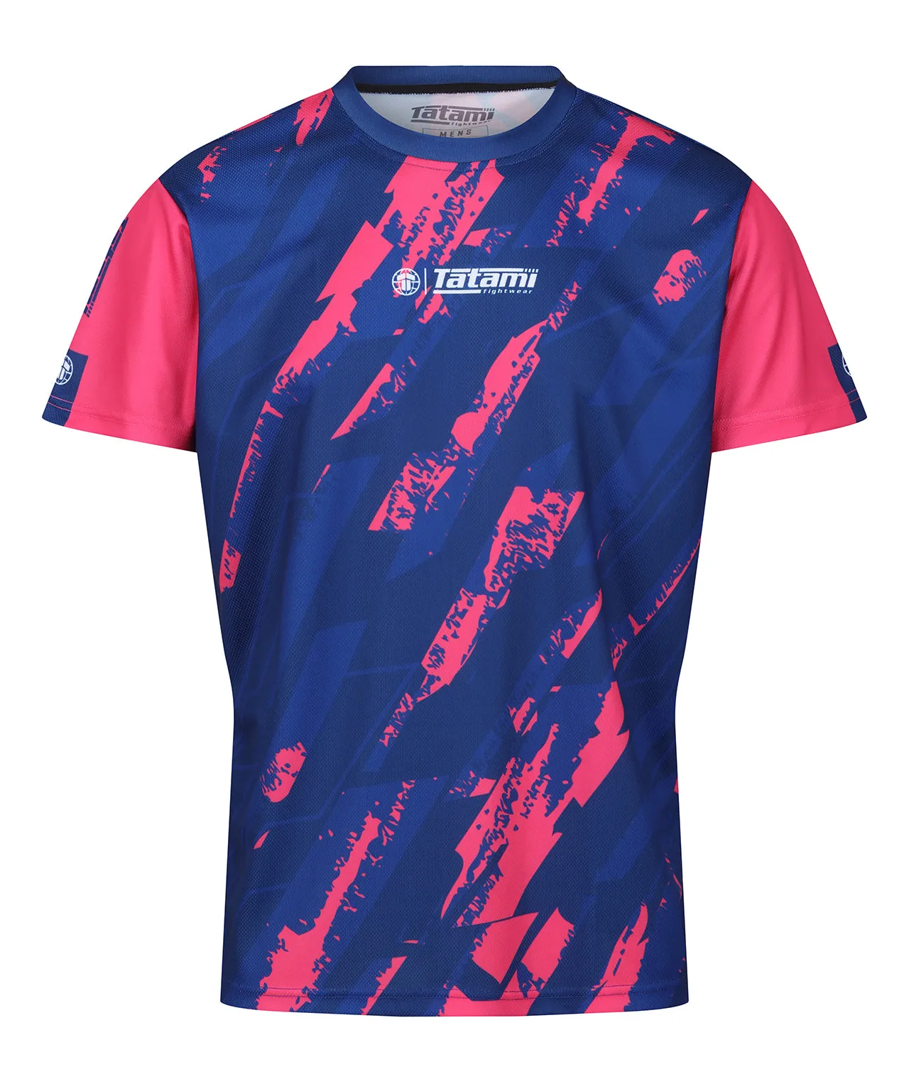 Abstract Mesh Grapple T-Shirt - Pink