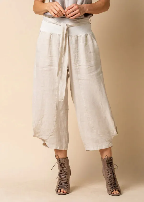 Addison Linen Pants - Latte