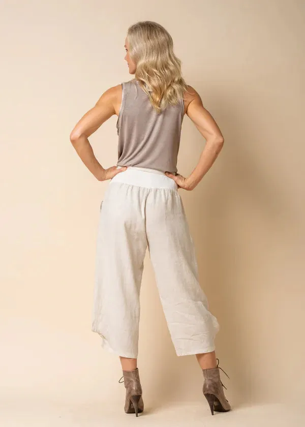 Addison Linen Pants - Latte