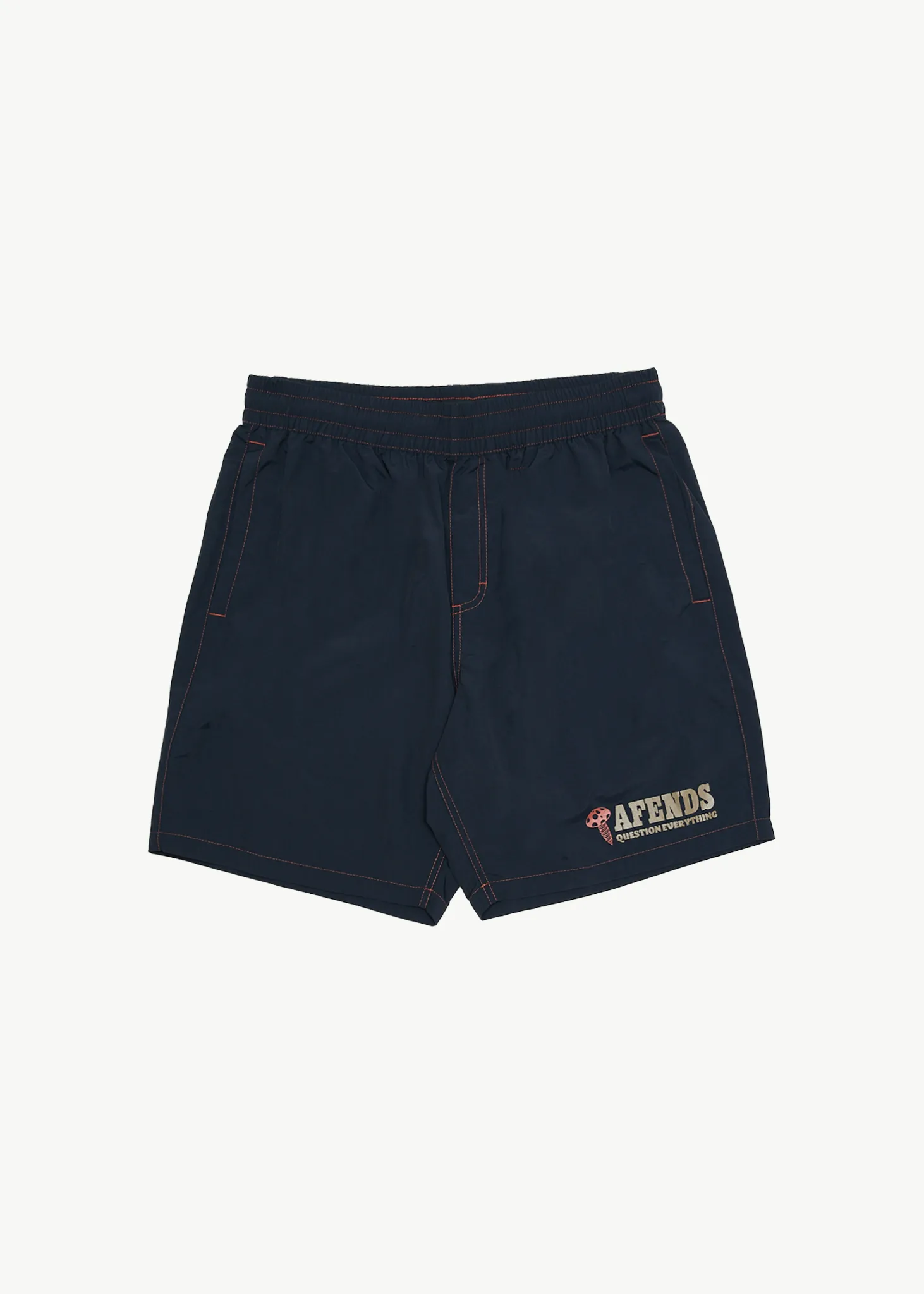 AFENDS NUTS N BOLTS BAYWATCH SWIM SHORT 18 INCH - DEEP SEA