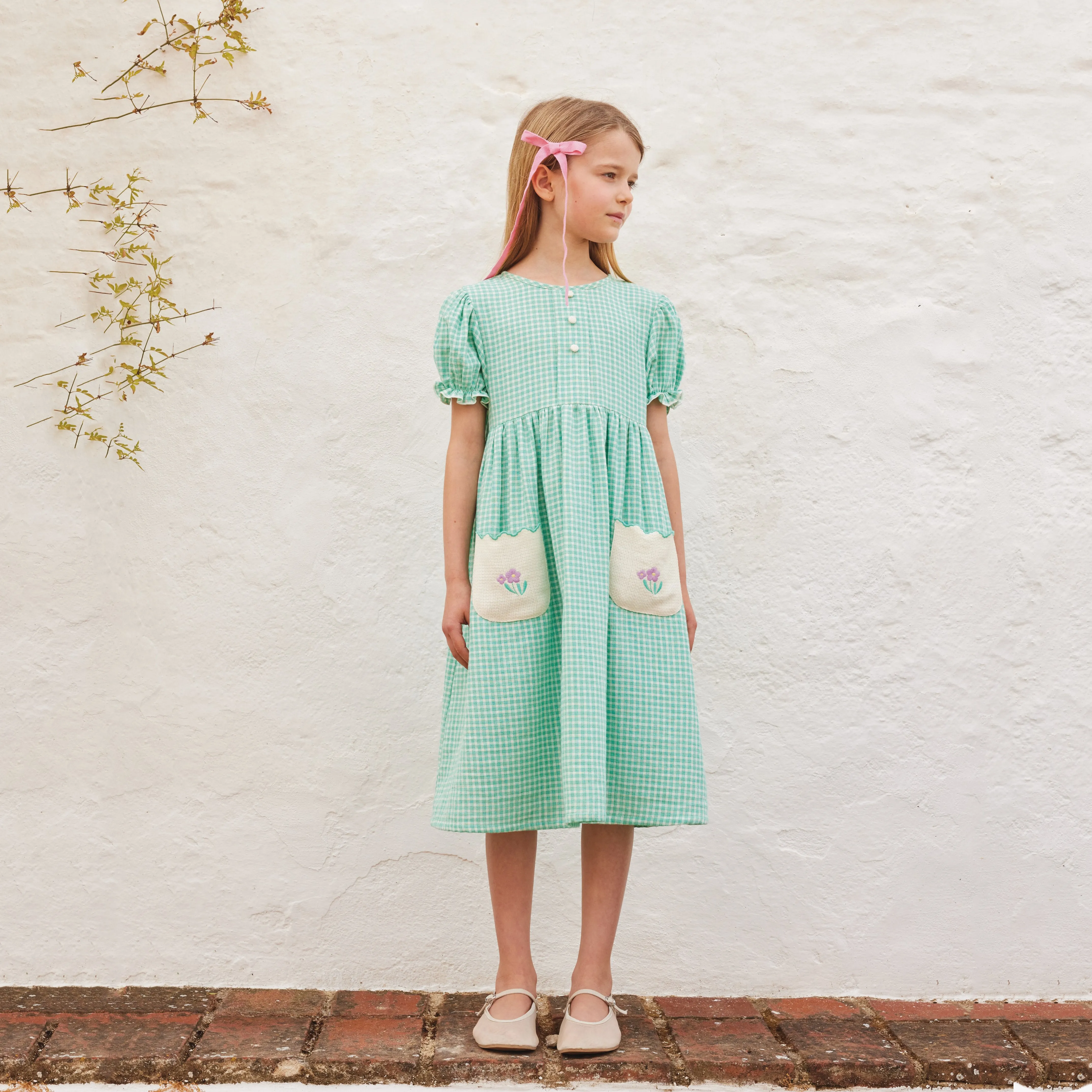 Amber Dress Mediterranean Check