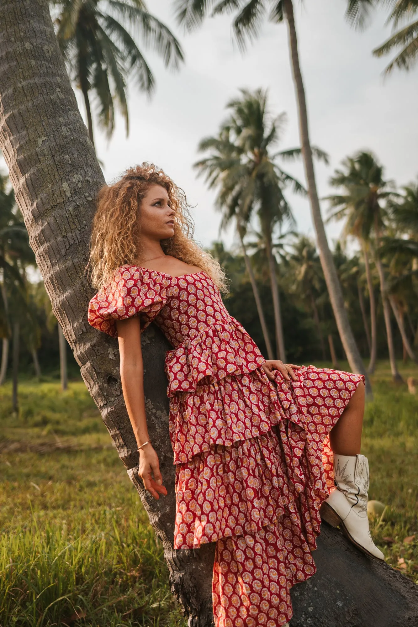 Amore Tiered Maxi Dress