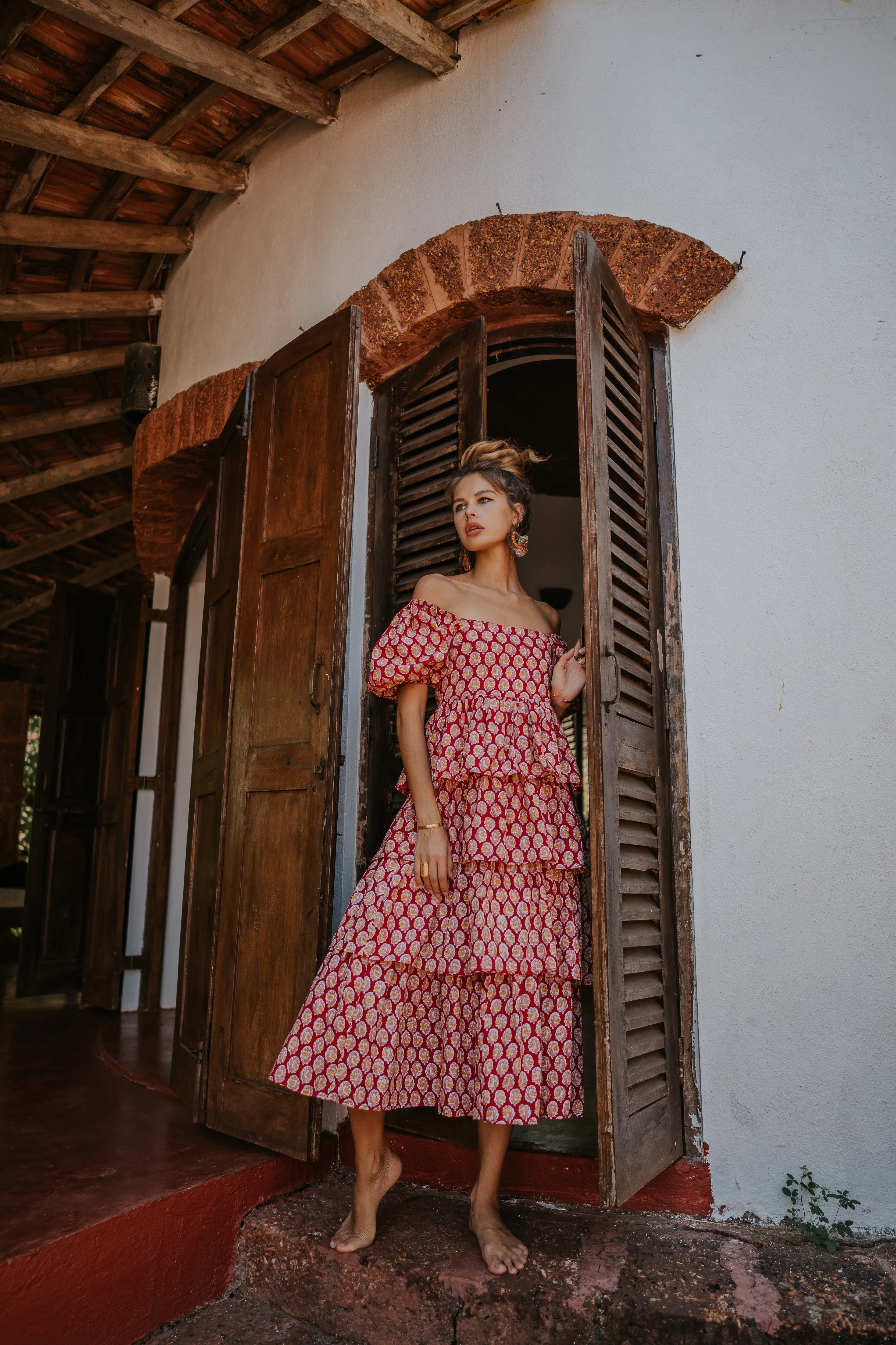 Amore Tiered Maxi Dress