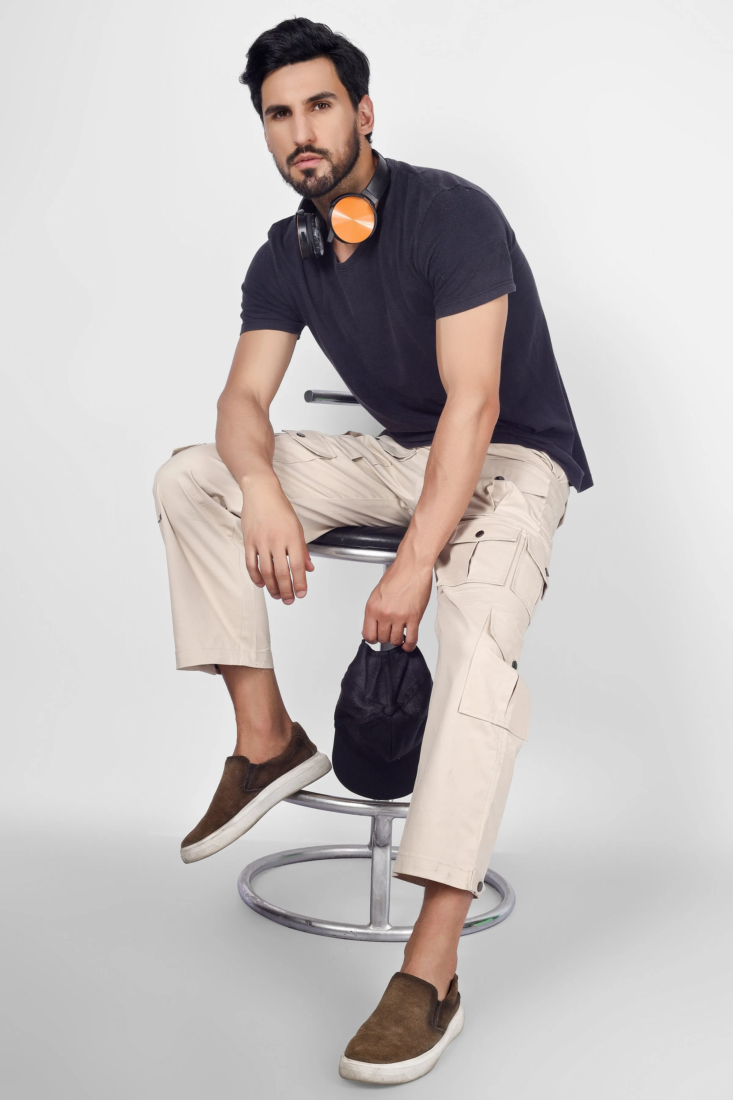 Arcadia White 14 Pocket Cargo pants