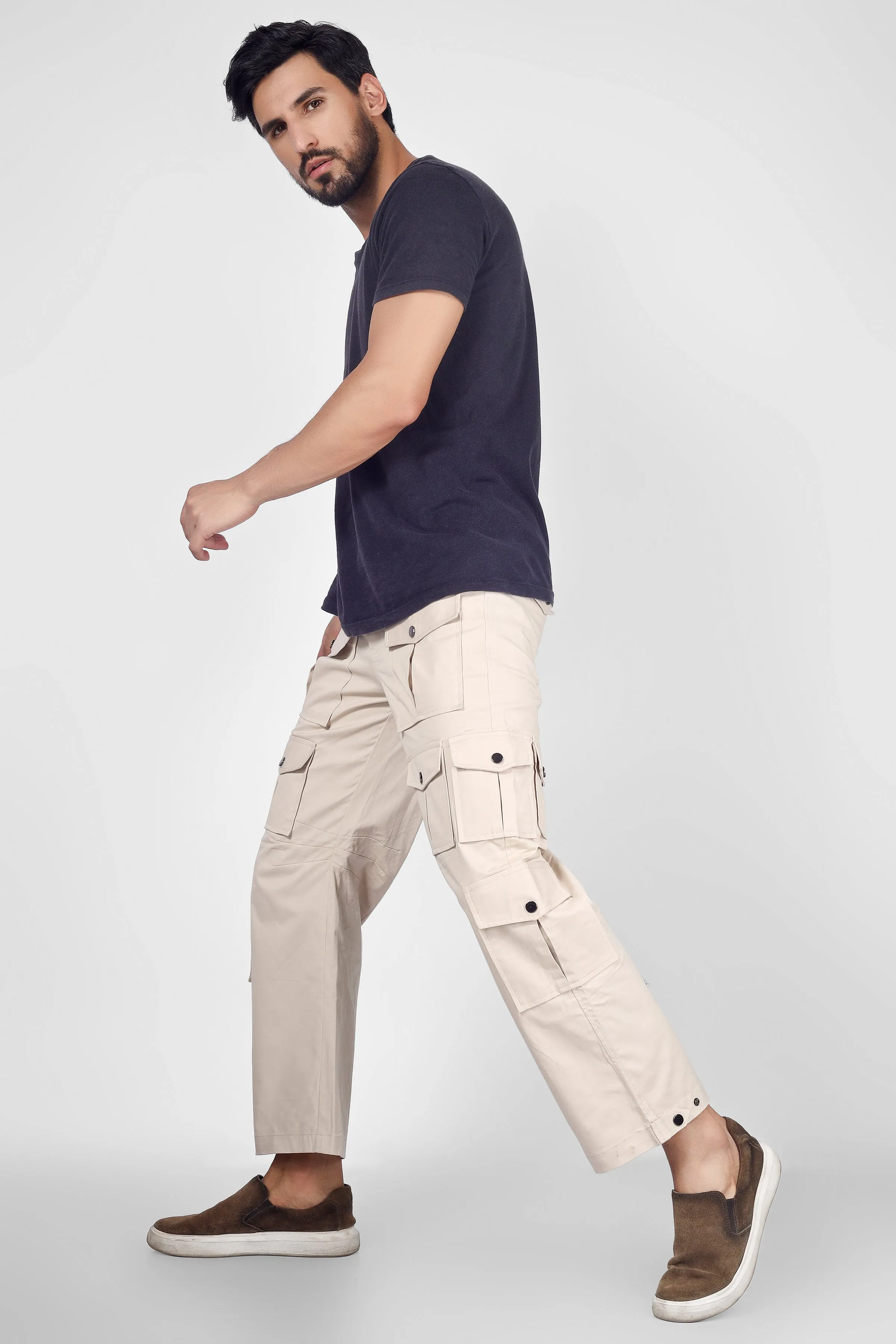 Arcadia White 14 Pocket Cargo pants