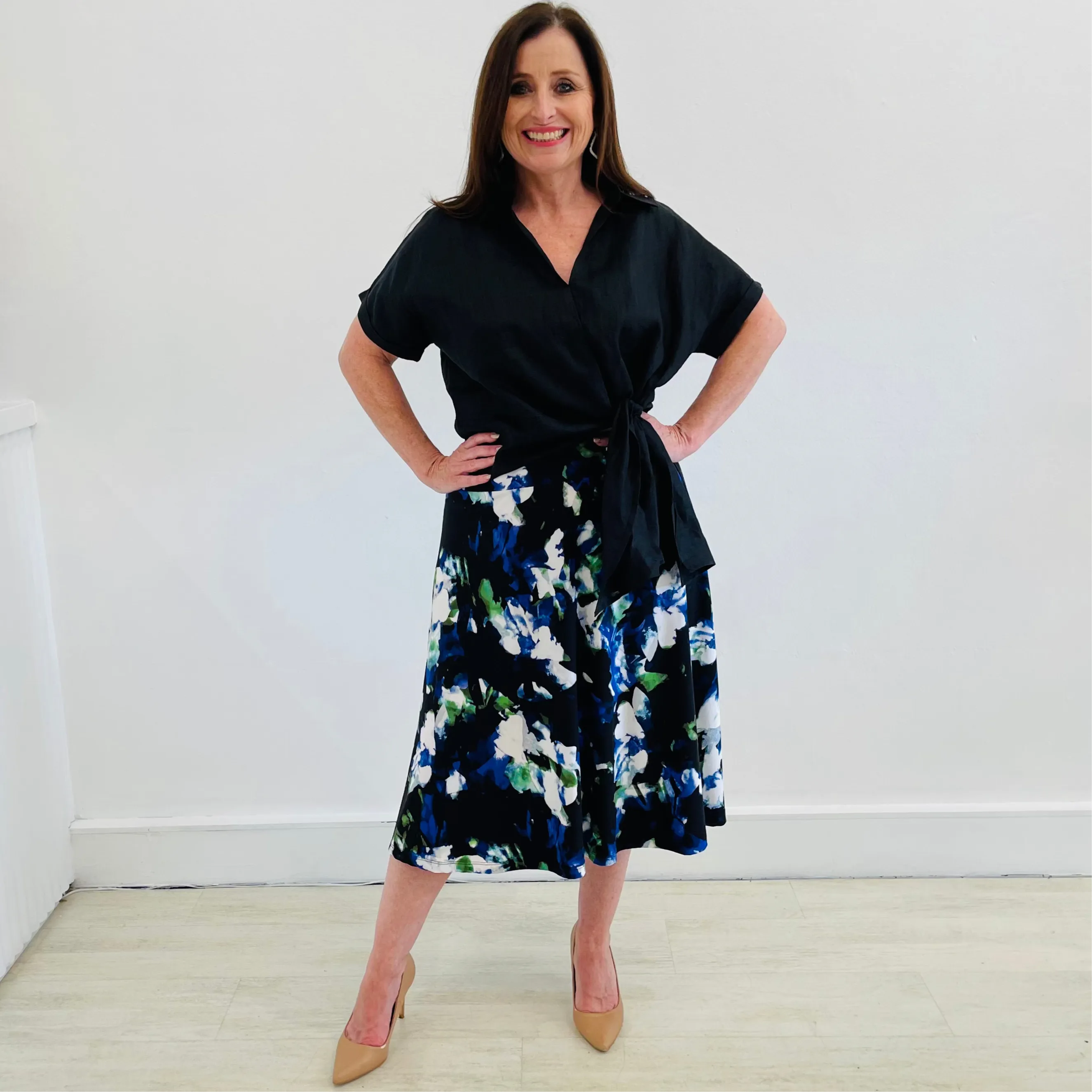 Arulean Print Classic A-Line Skirt