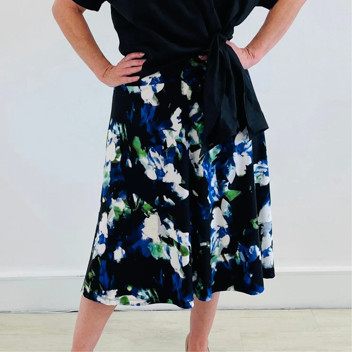 Arulean Print Classic A-Line Skirt