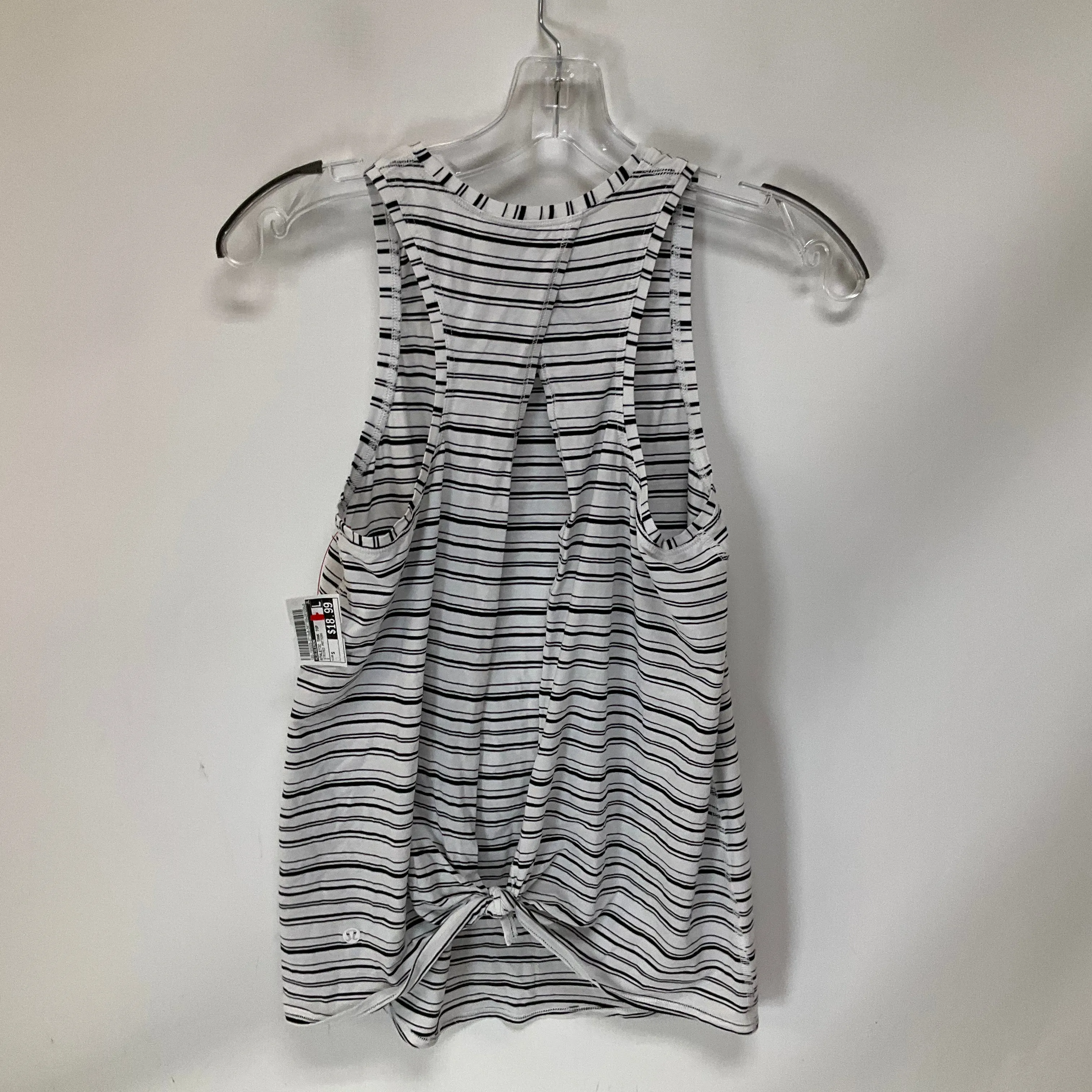 Athletic Tank Top By Lululemon In Striped Pattern, Size: S