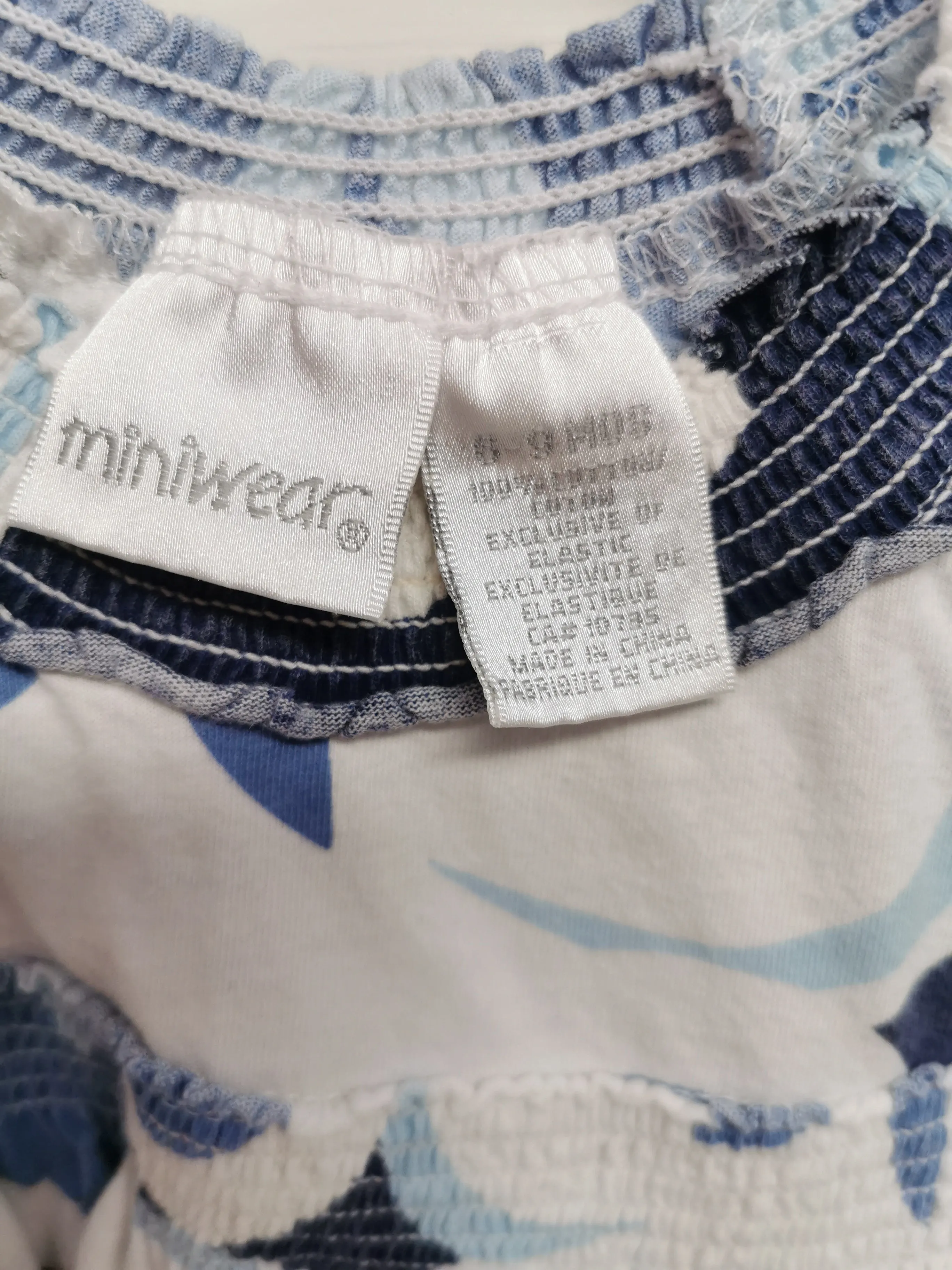 BABY GIRL SIZE 6/9 MONTHS - MINIWEAR, Soft & Light Casual Floral Summer Dress EUC B37