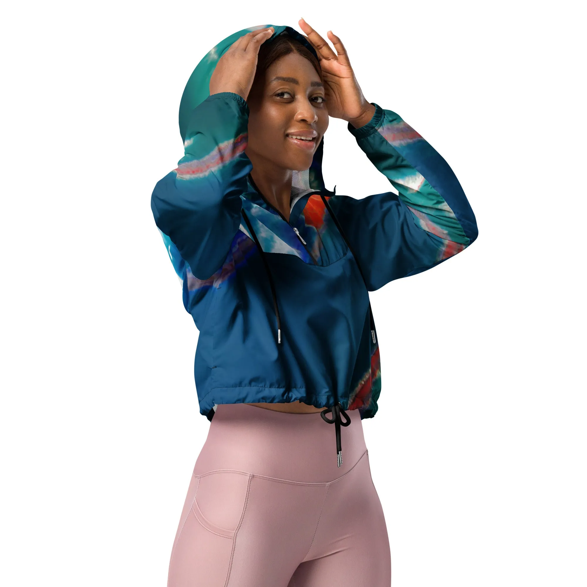 Bay Jetties Women’s Cropped Windbreaker