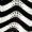 Black And White Zig Zag Sleeveless Crochet Midi Dress