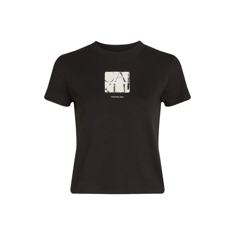 Black Cotton Rigenerato Tops & T-Shirt