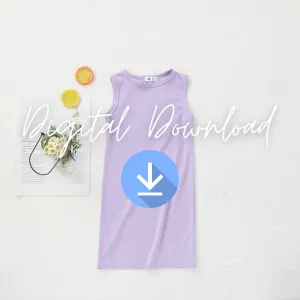 Blank Racer Style Summer Dresses - Digital Images