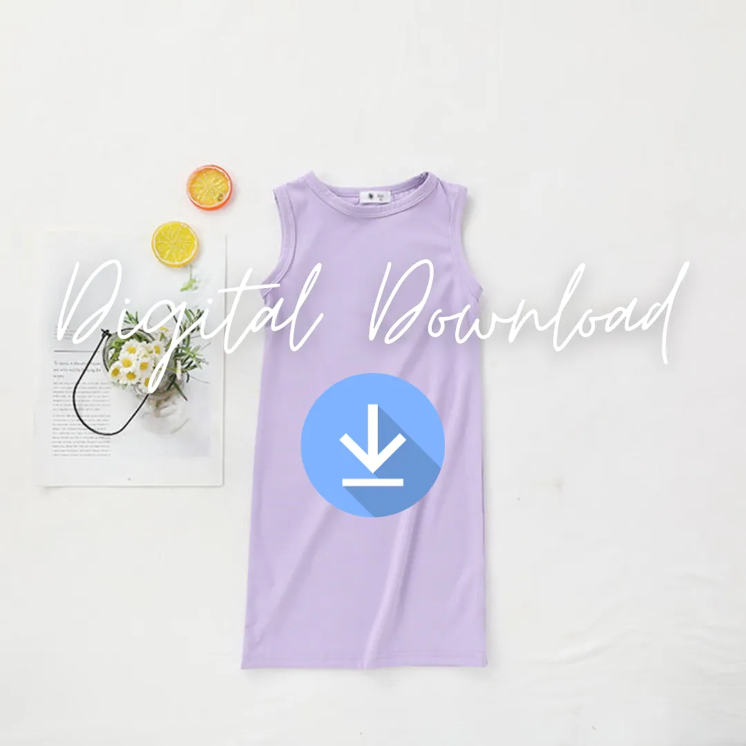 Blank Racer Style Summer Dresses - Digital Images