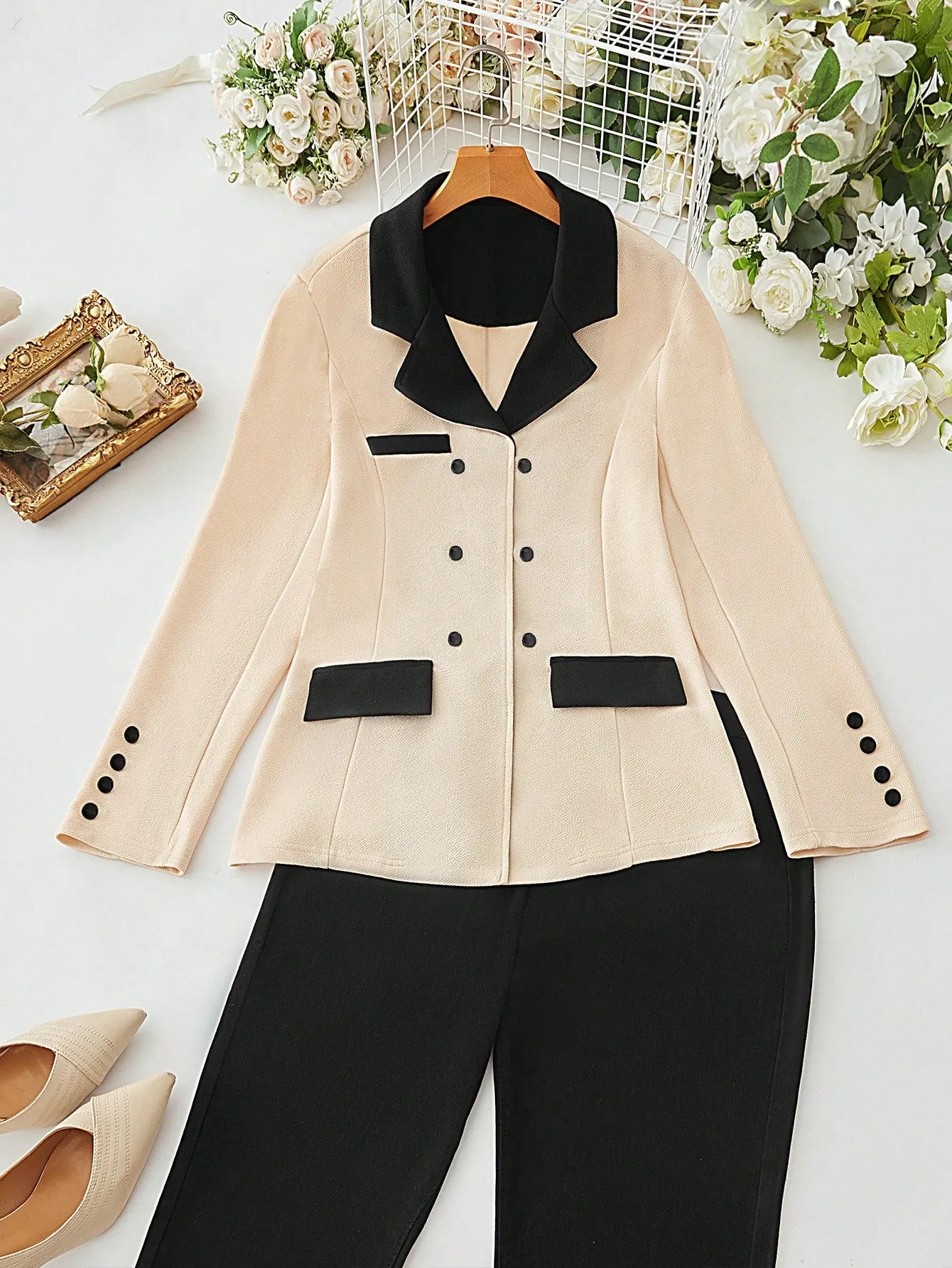 Blazer Clásico de Manga Larga para Mujer