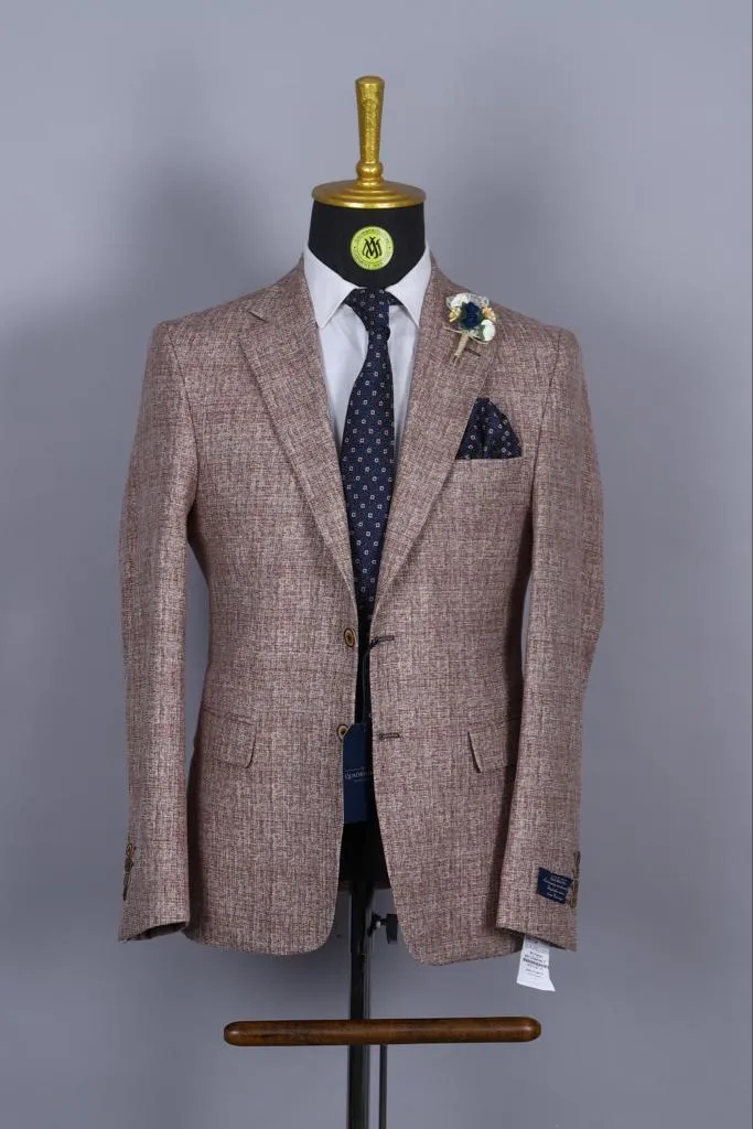 Blazer Marron Clair Motif
