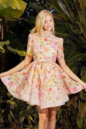 Blooming Comfort Floral Mini Dress