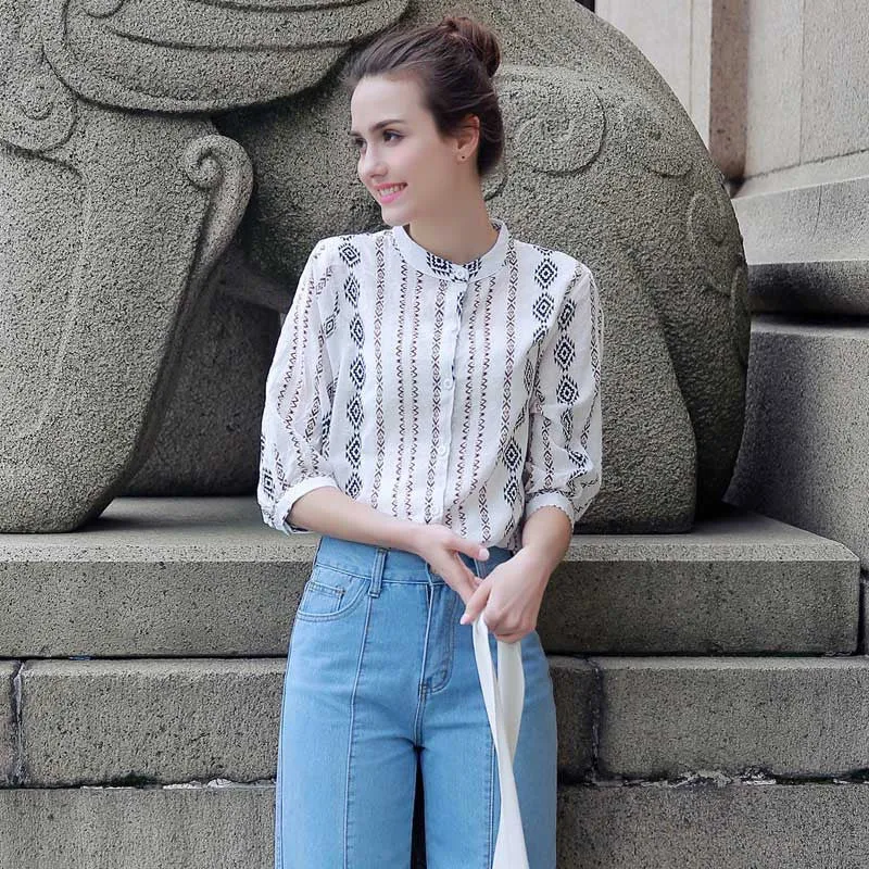 Blouse Body Plus Size Loose Women Shirts Vintage Women Tops