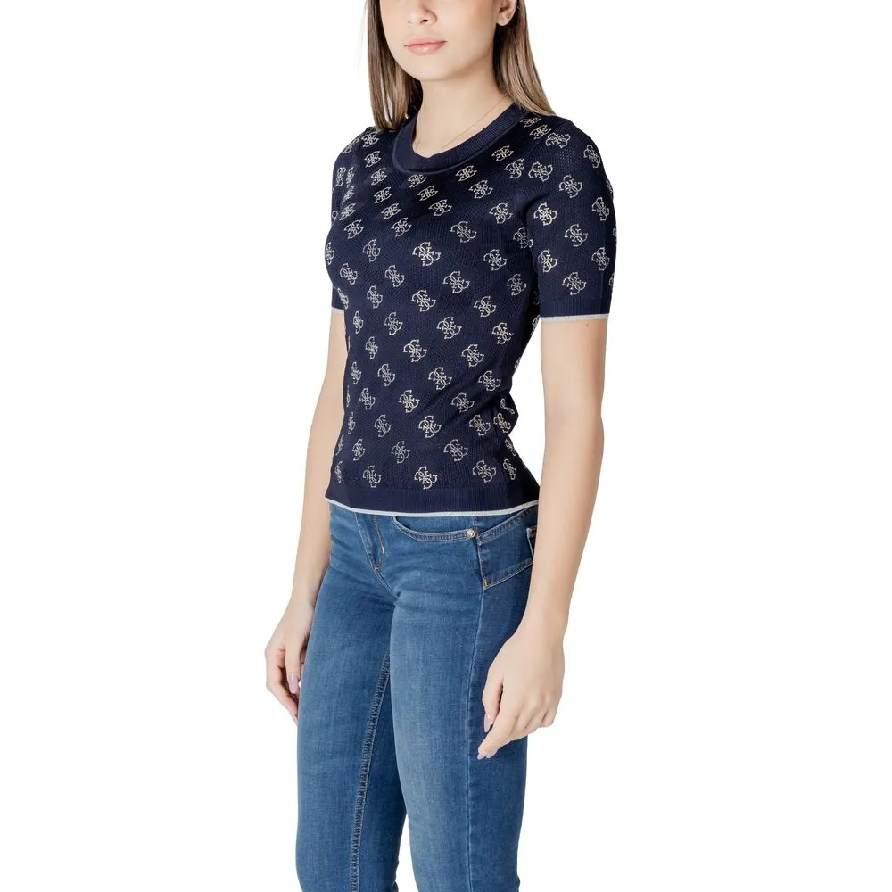 Blue Viscose Tops & T-Shirt