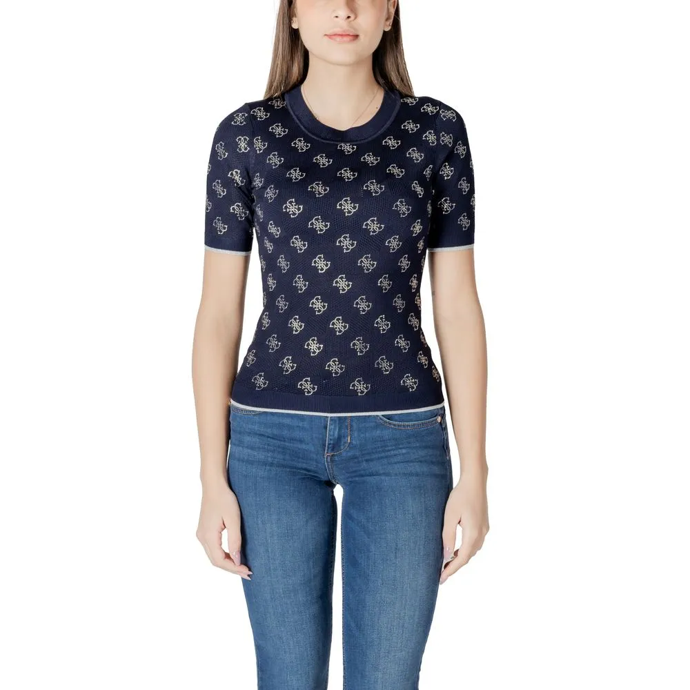 Blue Viscose Tops & T-Shirt