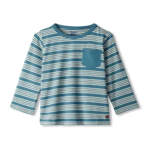 Bluestone Striped Bamboo Tee