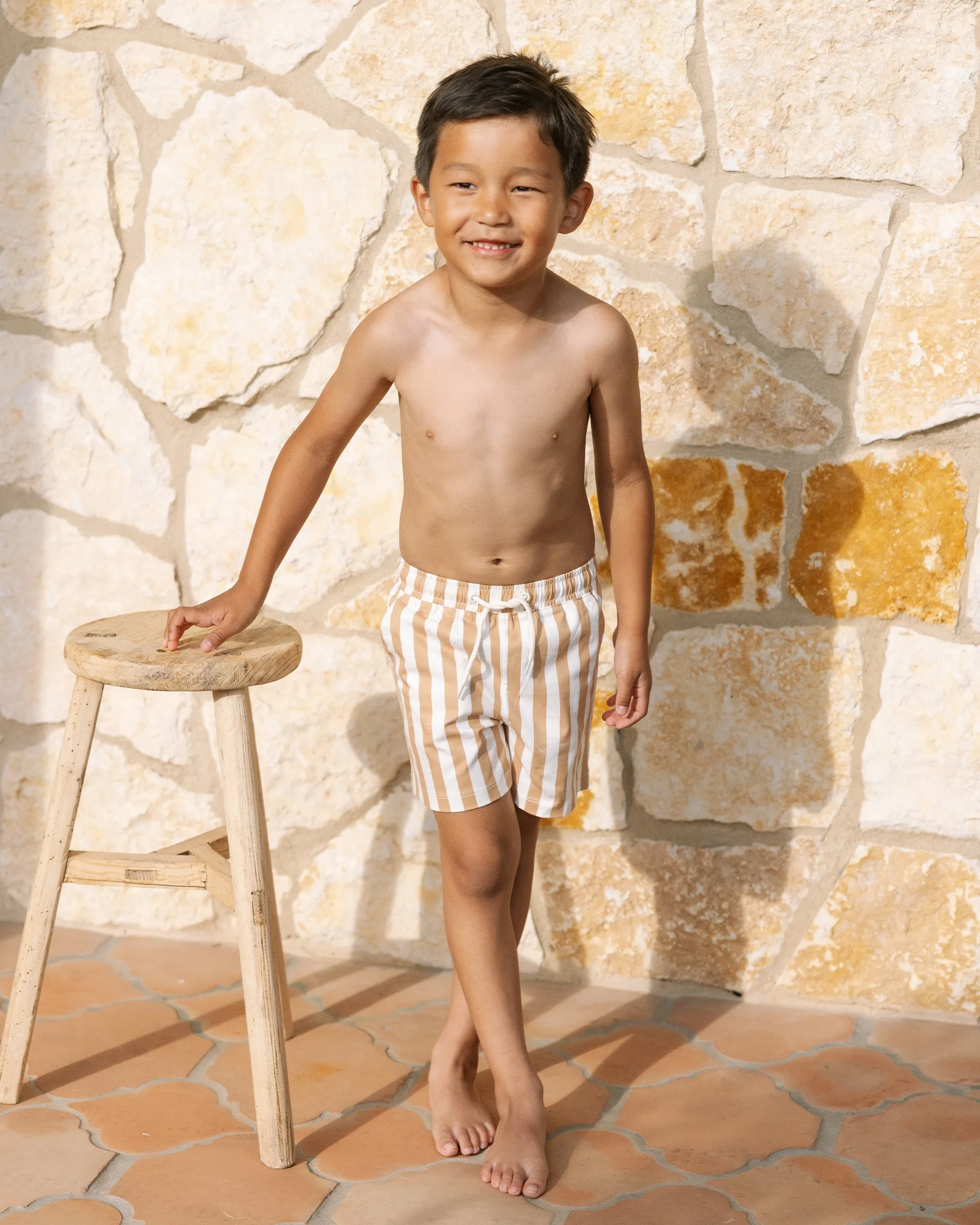 Boardshort || Marigold Stripe