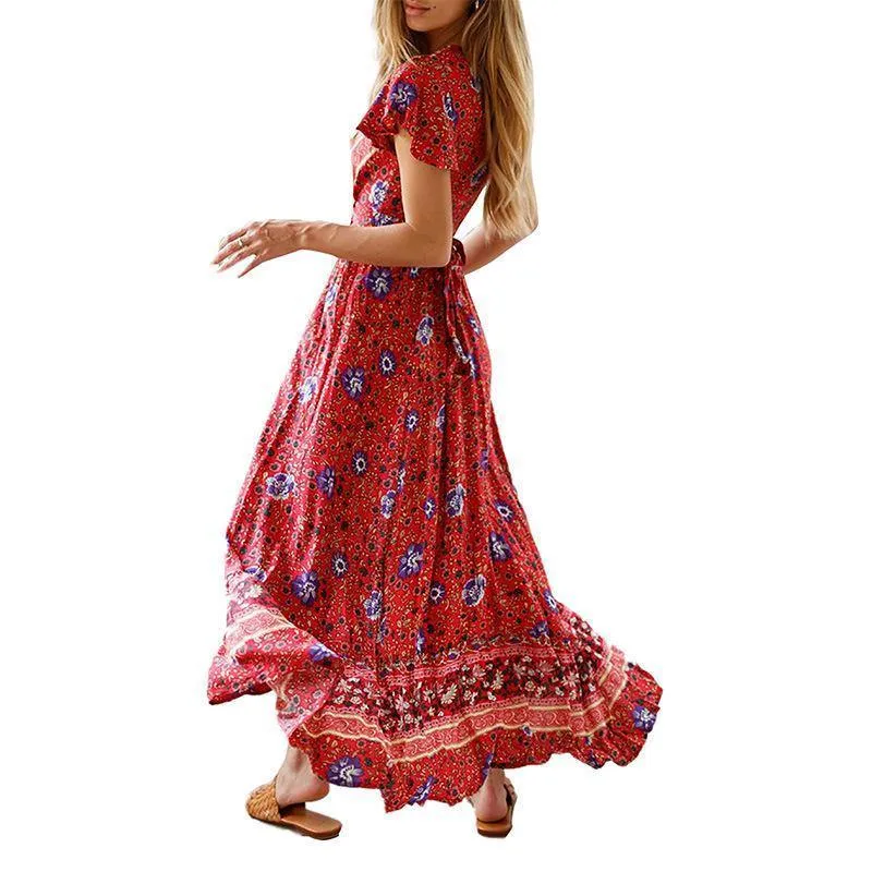 Bohemia Split Front Summer Beach Long Dresses