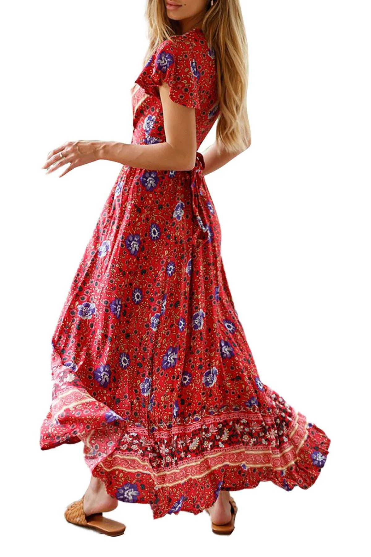 Bohemia Split Front Summer Beach Long Dresses