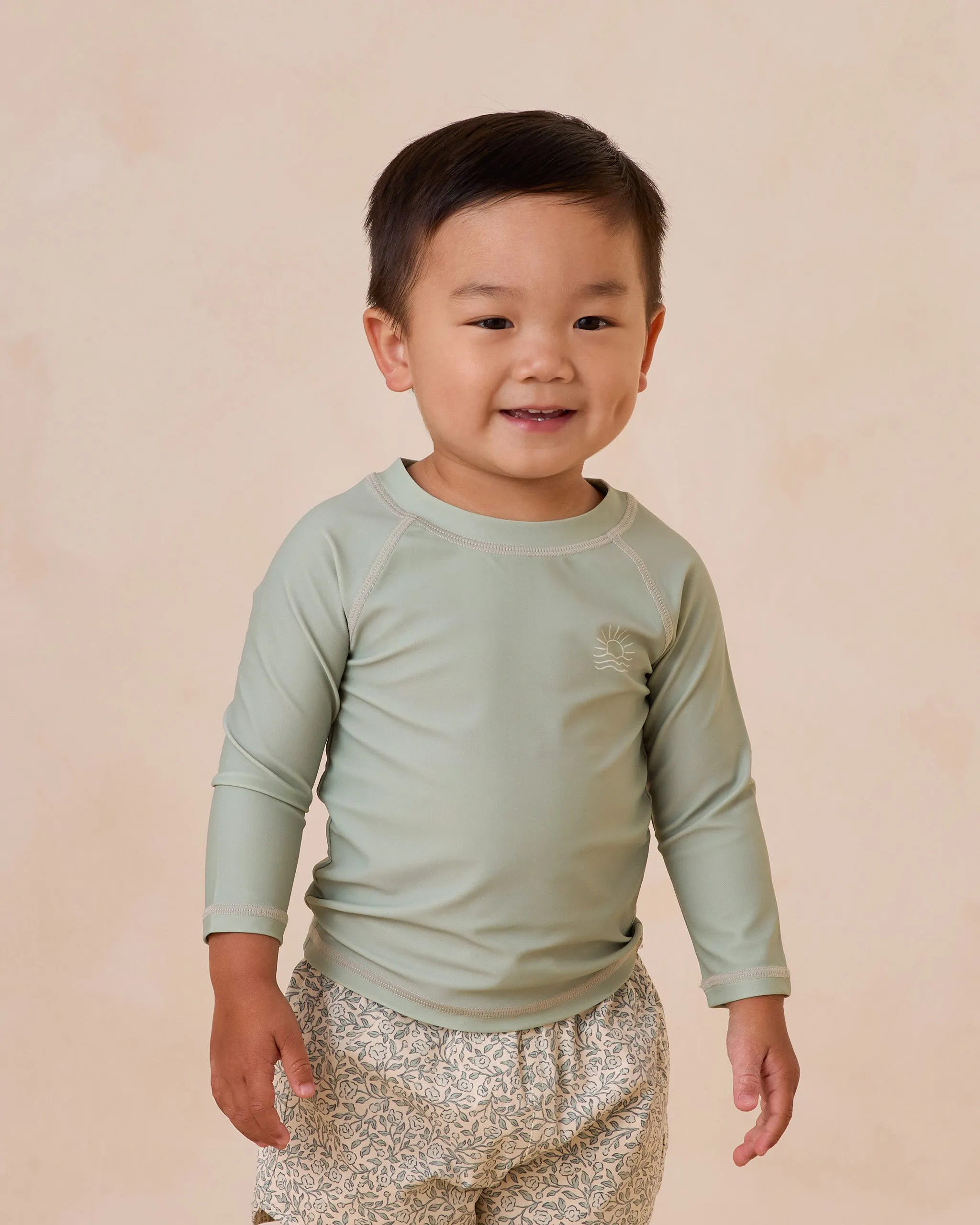Boys Swim Short || Green Garden