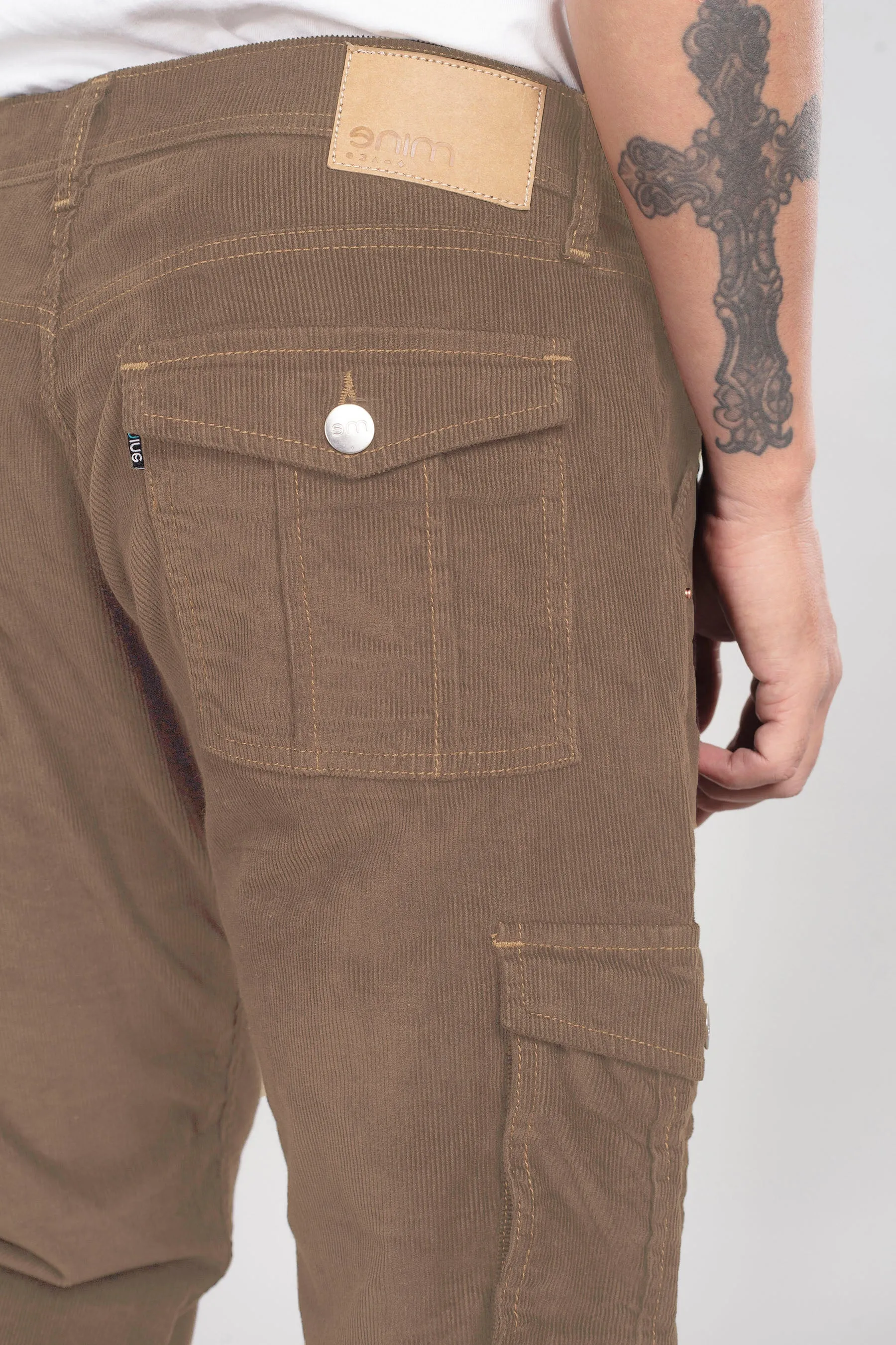 British Khaki Classic Cargo Corduroy