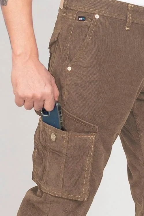 British Khaki Classic Cargo Corduroy