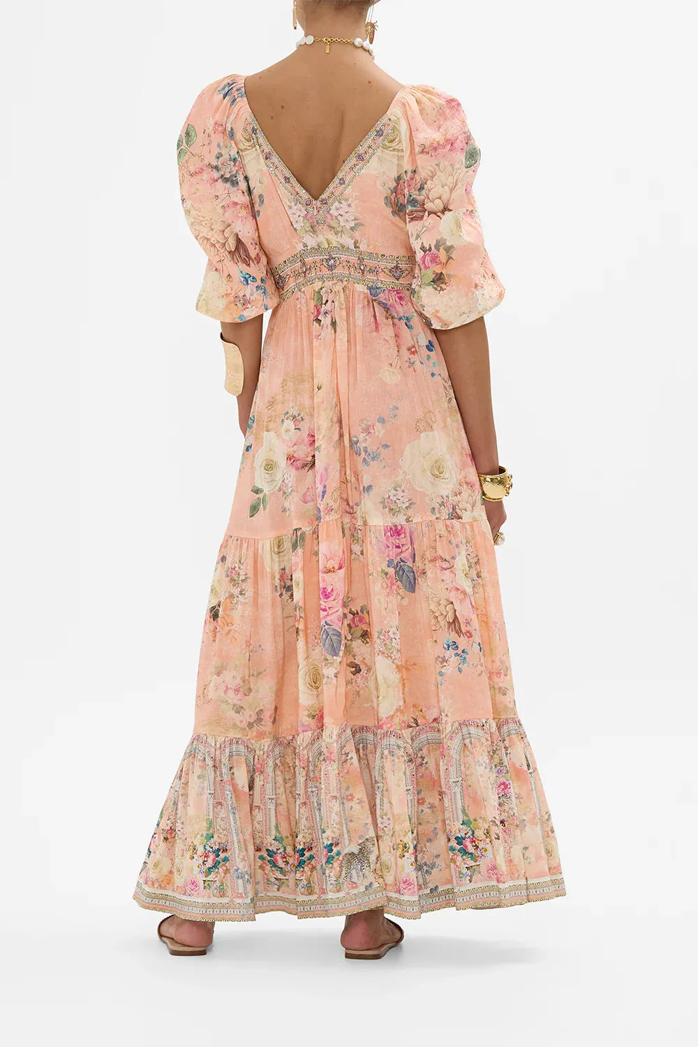 CAMILLA - Tiered Puff Sleeve Dress Jewellery Palace