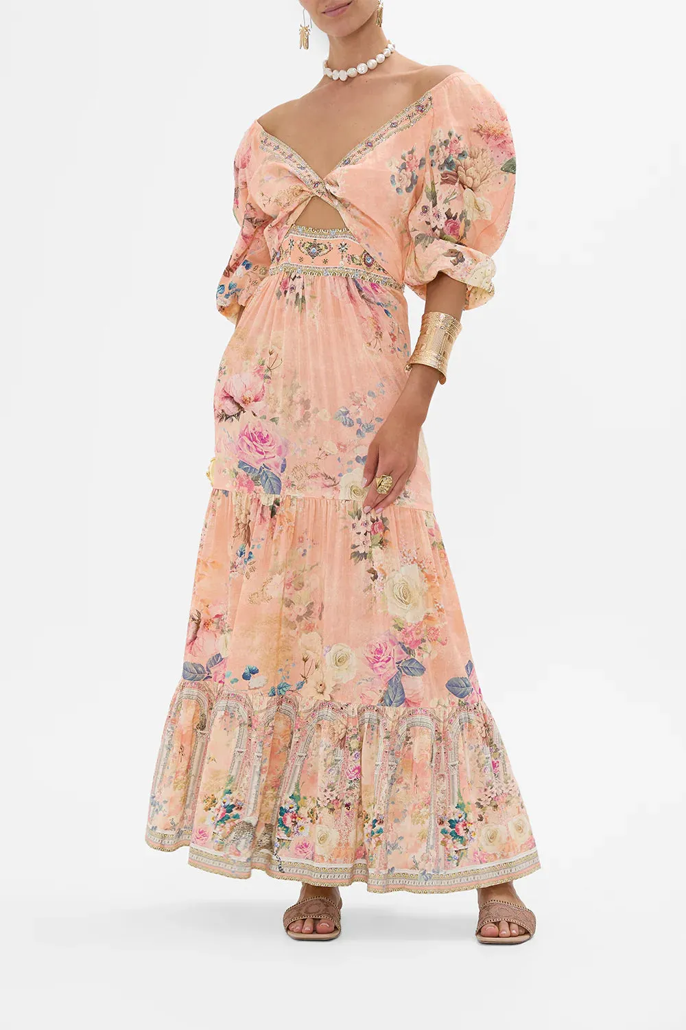 CAMILLA - Tiered Puff Sleeve Dress Jewellery Palace