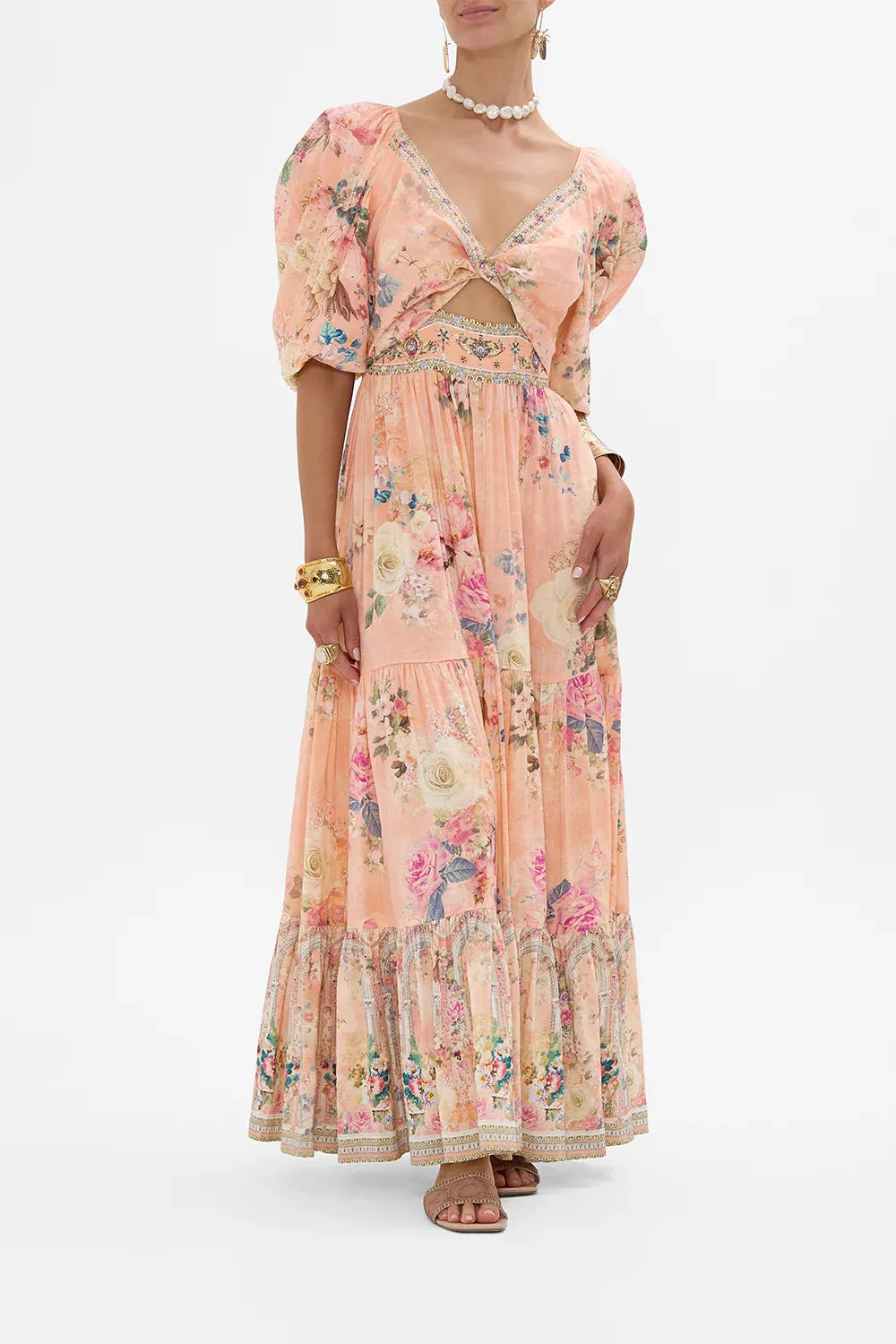 CAMILLA - Tiered Puff Sleeve Dress Jewellery Palace