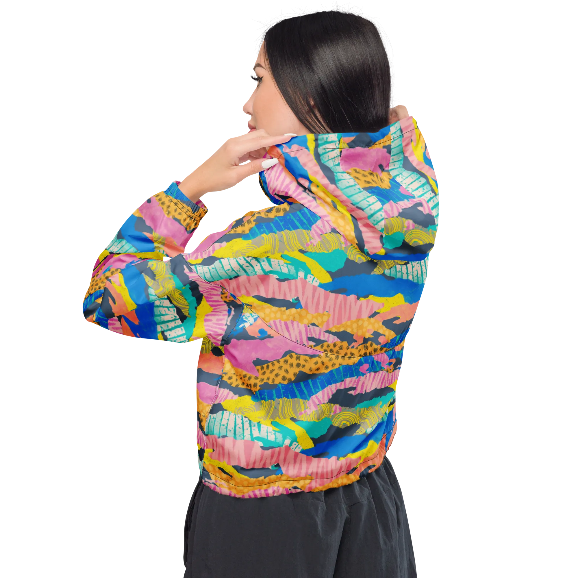 Camo-Flash Women’s cropped windbreaker