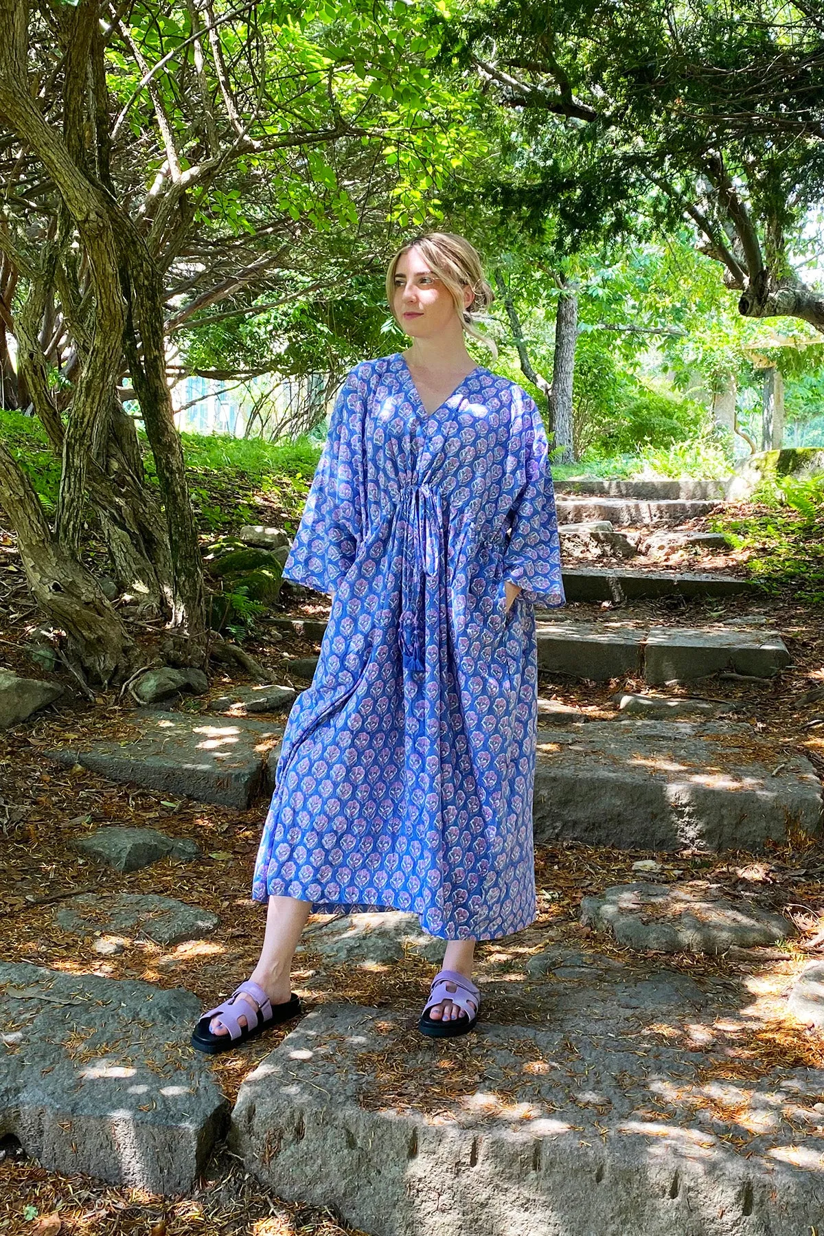 Capri Kaftan Dress | Summer Blue