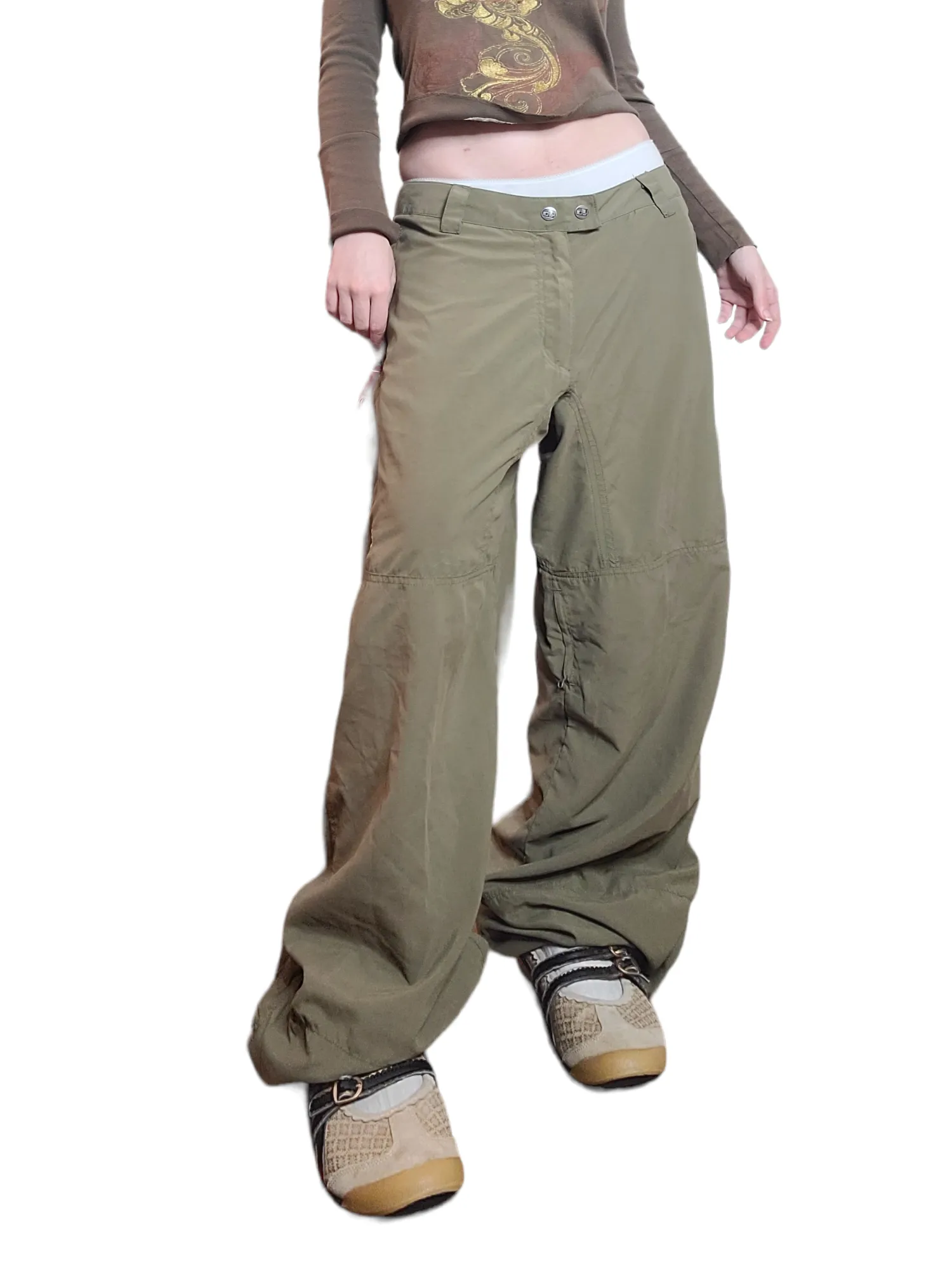 Cargo sportwear parachute kaki