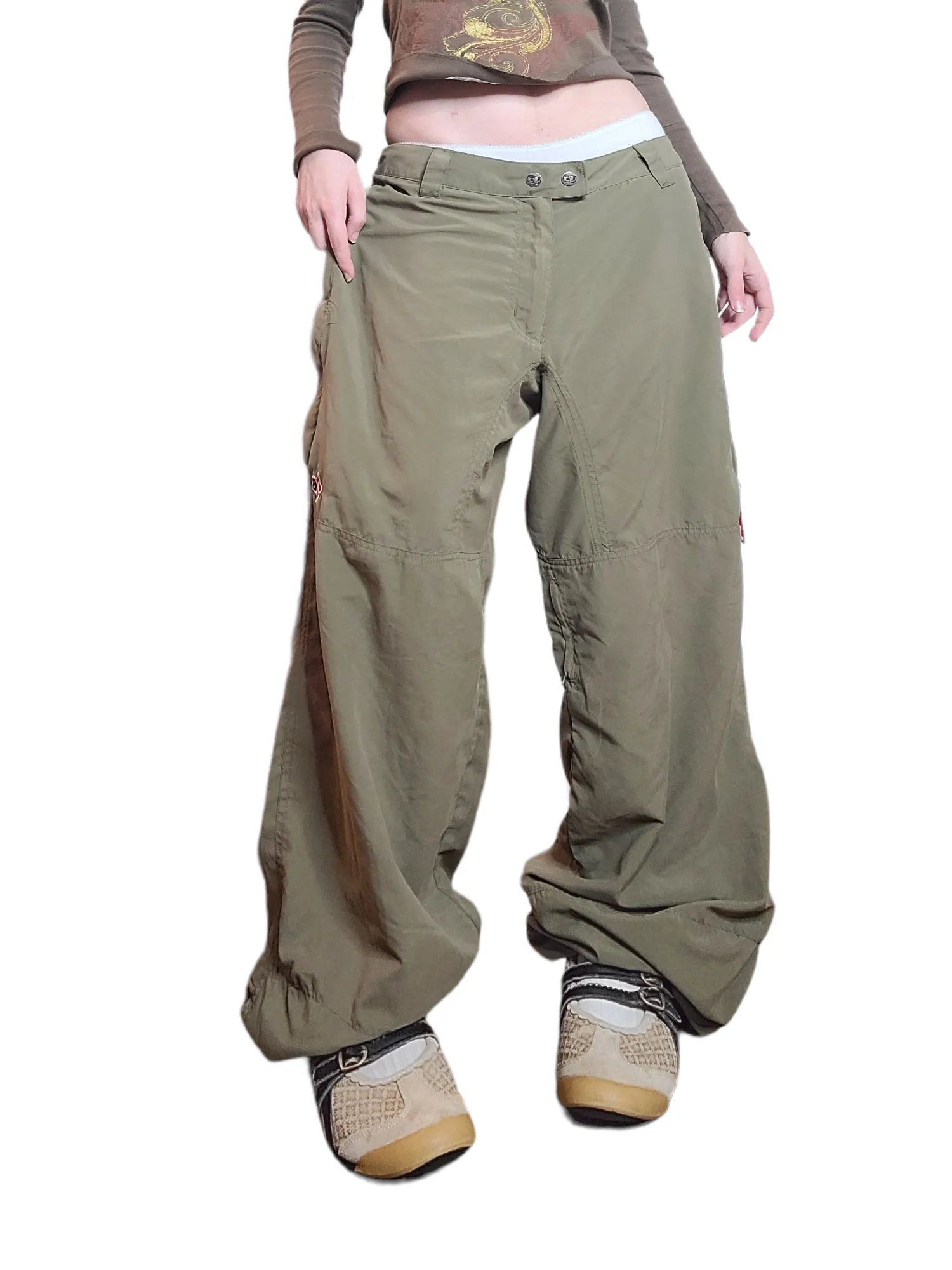 Cargo sportwear parachute kaki