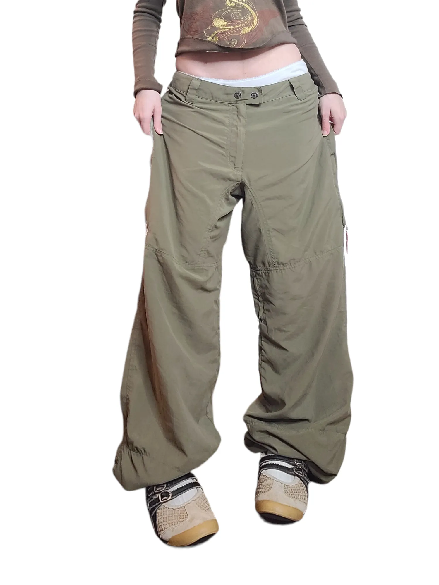 Cargo sportwear parachute kaki