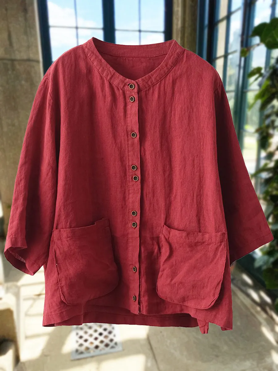Casual Front Pocket Top