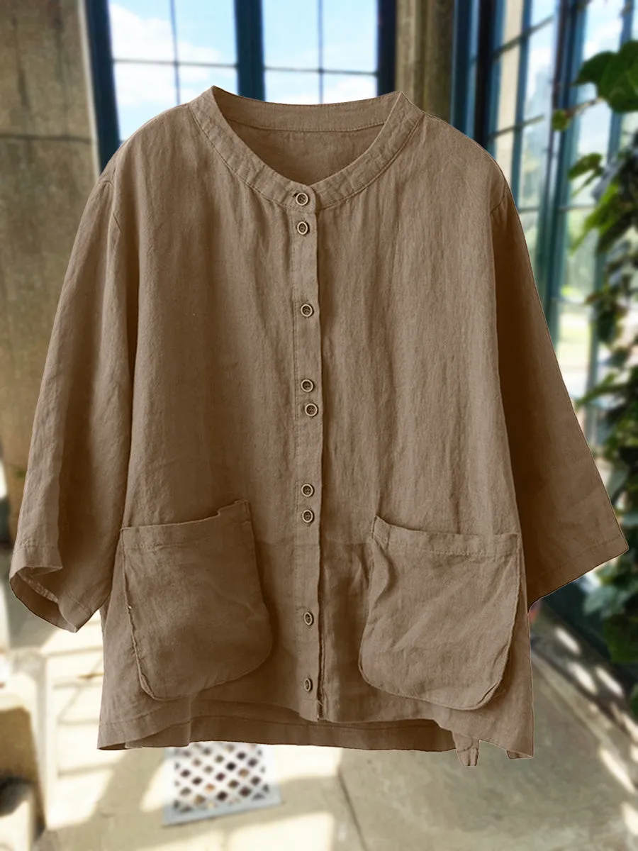Casual Front Pocket Top